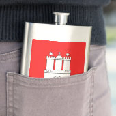 Flasque Drapeau de Hambourg (En situation)