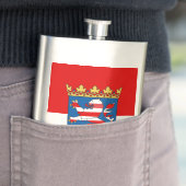 Flasque Drapeau de Hesse Hip Flask (En situation)