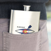 Flasque Drapeau de Kayak Colorado (En situation)