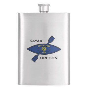 Flasque Drapeau de Kayak Oregon