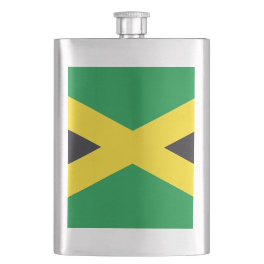Flasque drapeau de la Jamaïque (devant)