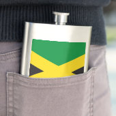 Flasque drapeau de la Jamaïque (En situation)