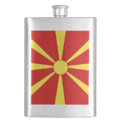 Flasque Drapeau de la Macédoine du Nord (devant)