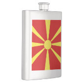 Flasque Drapeau de la Macédoine du Nord (Droite)