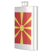Flasque Drapeau de la Macédoine du Nord (Gauche)