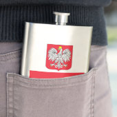 Flasque Drapeau de la Pologne (En situation)