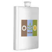 Flasque Drapeau de la ville de Fresno, Californie (Droite)