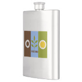 Flasque Drapeau de la ville de Fresno, Californie (Gauche)