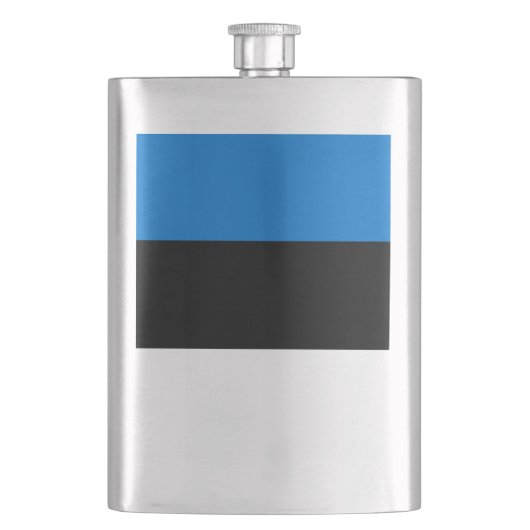 Flasque Drapeau de l'Estonie (devant)