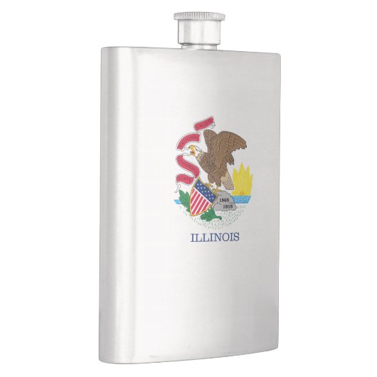 Flasque Drapeau de l'Illinois (Droite)