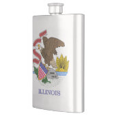 Flasque Drapeau de l'Illinois (Gauche)