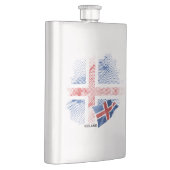 Flasque Drapeau de l'Islande (Droite)