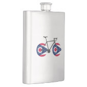 Flasque Drapeau de l'Ohio à vélo (Droite)