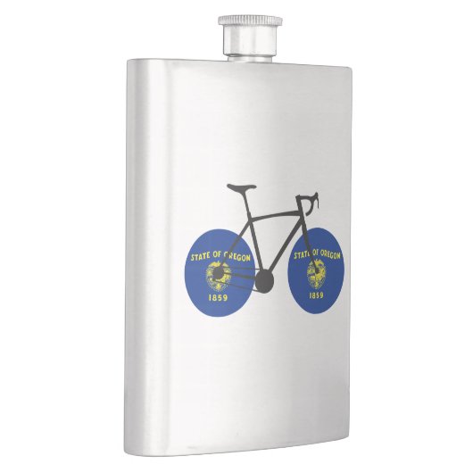 Flasque Drapeau de l'Oregon à vélo (Droite)