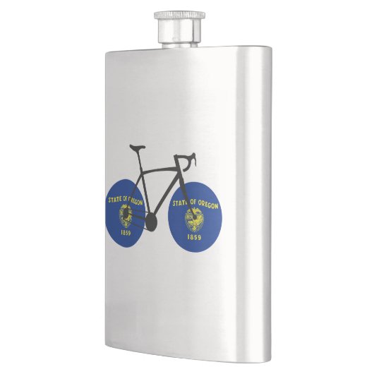 Flasque Drapeau de l'Oregon à vélo (Gauche)