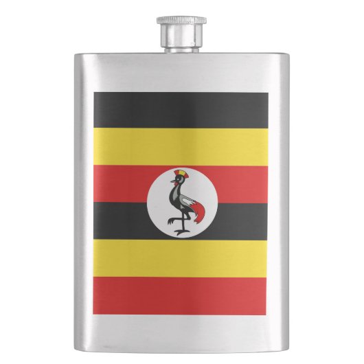 Flasque Drapeau de l'Ouganda (devant)