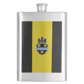 Flasque Drapeau de Pittsburgh, Pennsylvanie Hip Flask (devant)