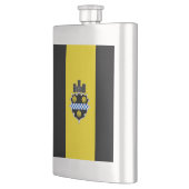 Flasque Drapeau de Pittsburgh, Pennsylvanie Hip Flask (Gauche)