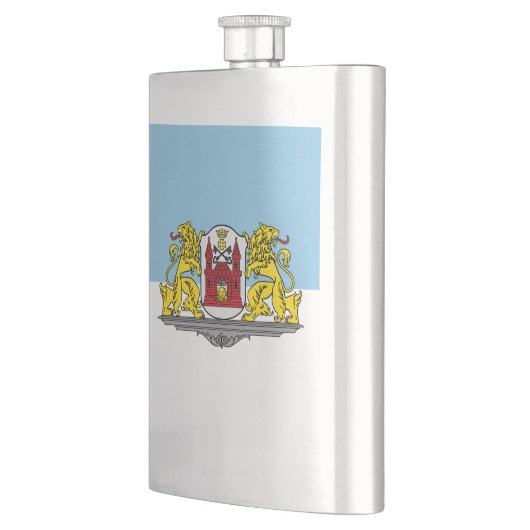 Flasque Drapeau de Riga, Lettonie (Gauche)