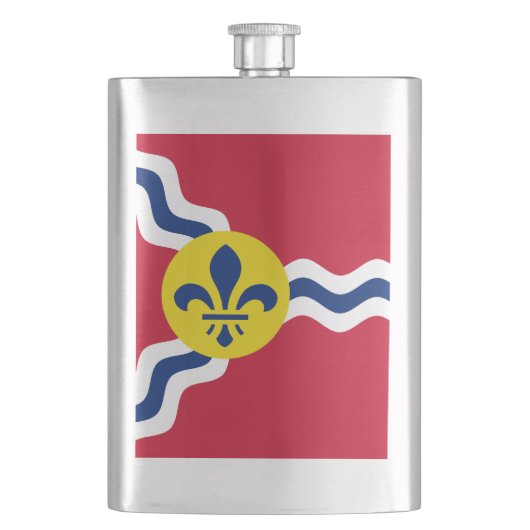 Flasque Drapeau de Saint-Louis, Missouri Hip Flask (devant)