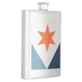 Flasque Drapeau de Syracuse, New York (Droite)