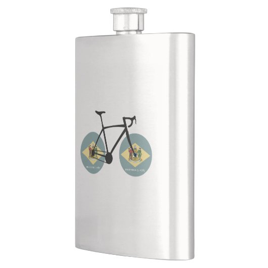 Flasque Drapeau Delaware Cycling (Gauche)