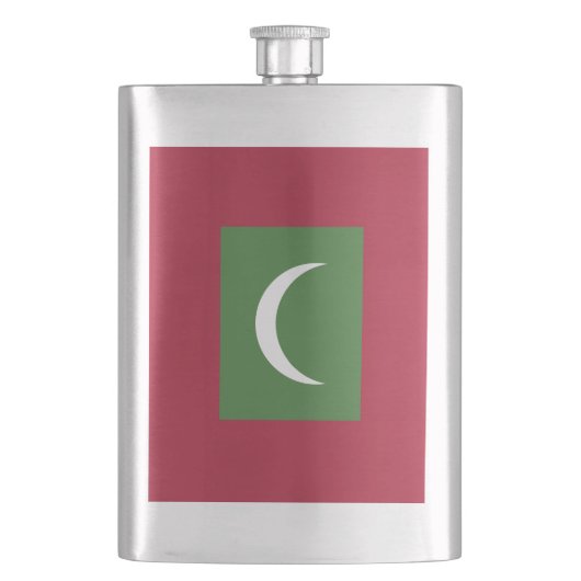 Flasque Drapeau des Maldives (devant)