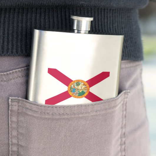 Flasque Drapeau d'État de Floride (En situation)