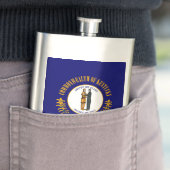 Flasque Drapeau d'État du Kentucky (En situation)