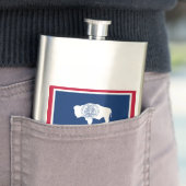 Flasque Drapeau d'état du Wyoming (En situation)