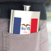 Flasque Drapeau d'État Iowa (En situation)