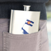 Flasque Drapeau du Colorado (En situation)