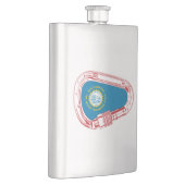 Flasque Drapeau du Dakota du Sud Escalade carabiner (Droite)