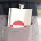 Flasque Drapeau du Groenland (En situation)