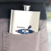 Flasque Drapeau du Kayak Wyoming (En situation)