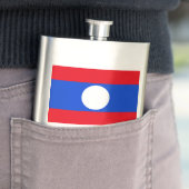 Flasque Drapeau du Laos (En situation)