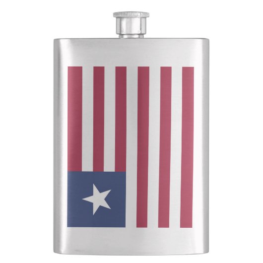 Flasque Drapeau du Libéria (devant)