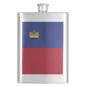 Flasque Drapeau du Liechtenstein (devant)