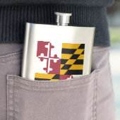 Flasque Drapeau du Maryland (En situation)