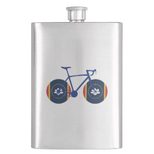 Flasque Drapeau du Mississippi à vélo