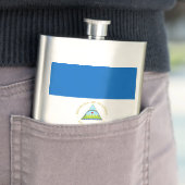 Flasque Drapeau du Nicaragua (En situation)