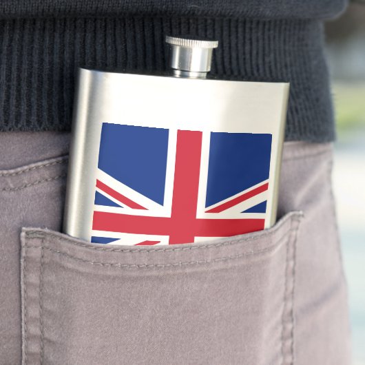 Flasque Drapeau du Royaume-Uni (En situation)