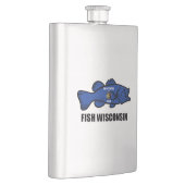 Flasque Drapeau du Wisconsin de poisson (Droite)