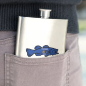 Flasque Drapeau du Wisconsin de poisson (En situation)