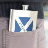 Flasque Drapeau écossais de cadeau fait sur commande de (En situation)