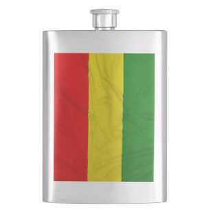 Flasque Drapeau froissé de Rastafarian