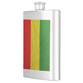 Flasque Drapeau froissé de Rastafarian (Gauche)