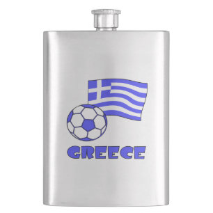 Flasque Drapeau grec Balle de football et Grèce