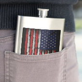 Flasque Drapeau Grunge U.S.A (En situation)