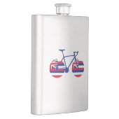 Flasque Drapeau Hawaï à vélo (Droite)